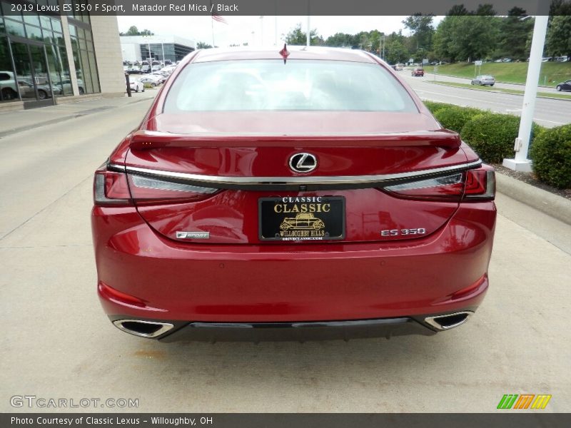 Matador Red Mica / Black 2019 Lexus ES 350 F Sport