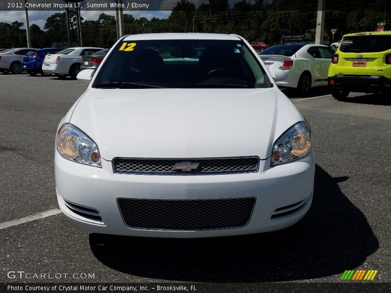 Summit White / Ebony 2012 Chevrolet Impala LT