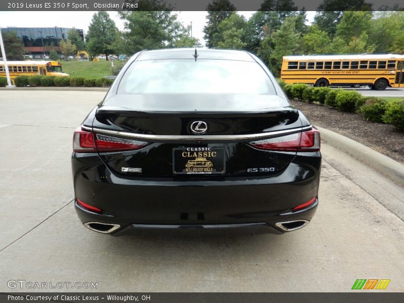 Obsidian / Red 2019 Lexus ES 350 F Sport