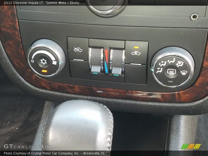 Summit White / Ebony 2012 Chevrolet Impala LT