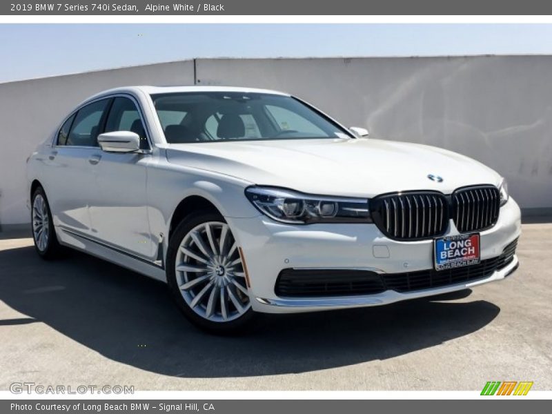 Alpine White / Black 2019 BMW 7 Series 740i Sedan
