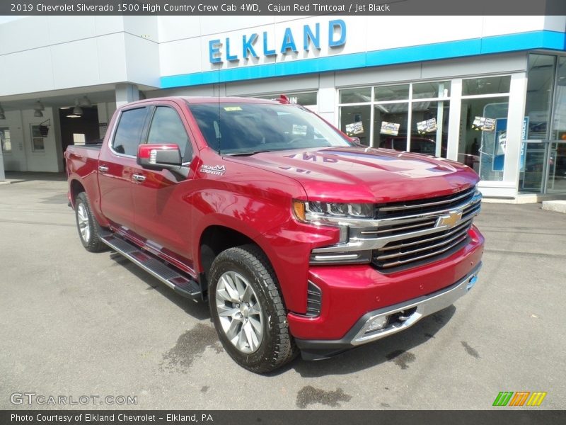 Cajun Red Tintcoat / Jet Black 2019 Chevrolet Silverado 1500 High Country Crew Cab 4WD