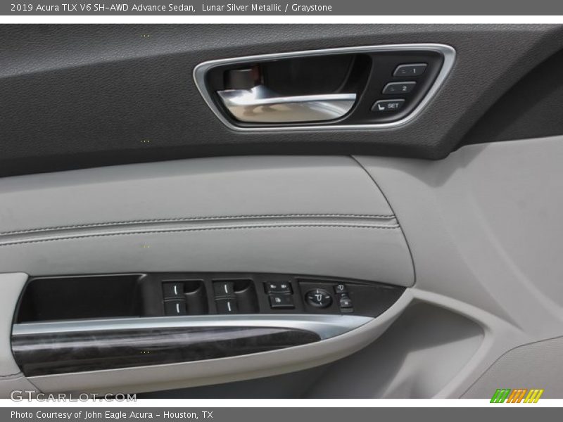 Lunar Silver Metallic / Graystone 2019 Acura TLX V6 SH-AWD Advance Sedan