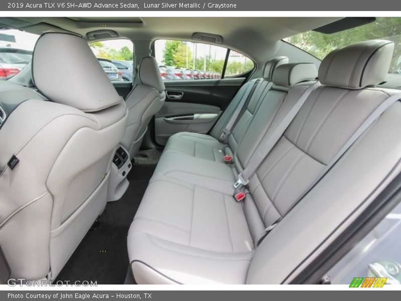 Lunar Silver Metallic / Graystone 2019 Acura TLX V6 SH-AWD Advance Sedan