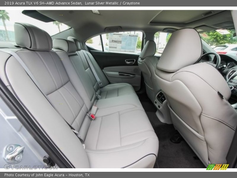 Lunar Silver Metallic / Graystone 2019 Acura TLX V6 SH-AWD Advance Sedan
