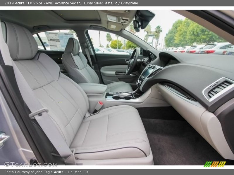 Lunar Silver Metallic / Graystone 2019 Acura TLX V6 SH-AWD Advance Sedan