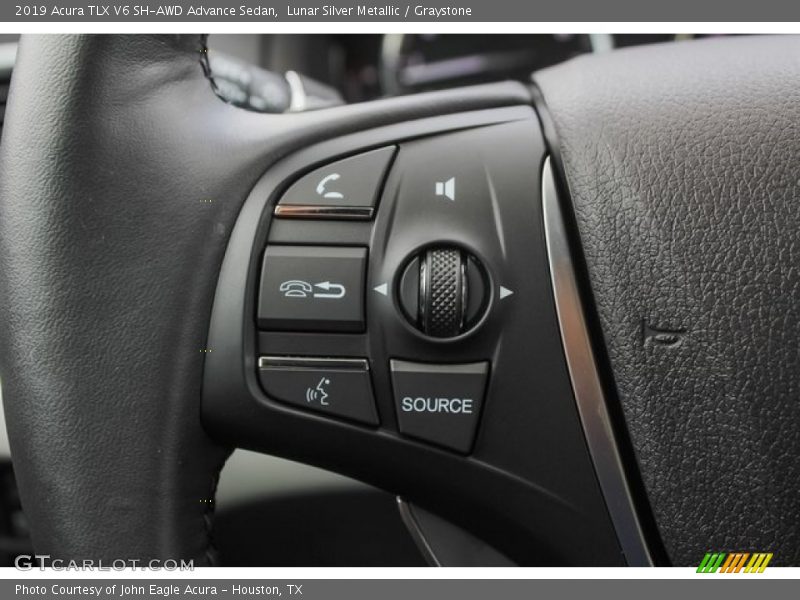 Lunar Silver Metallic / Graystone 2019 Acura TLX V6 SH-AWD Advance Sedan