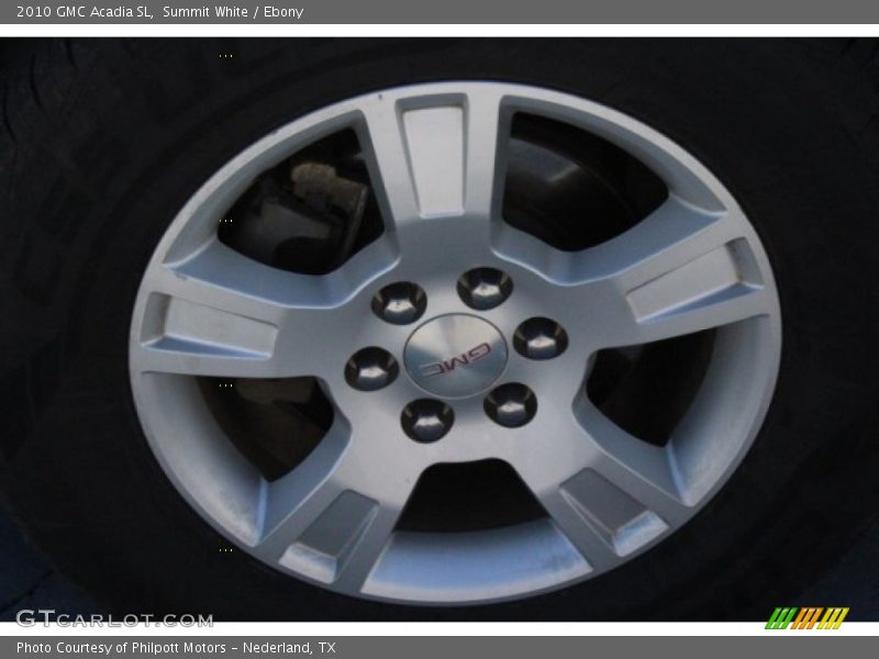 Summit White / Ebony 2010 GMC Acadia SL