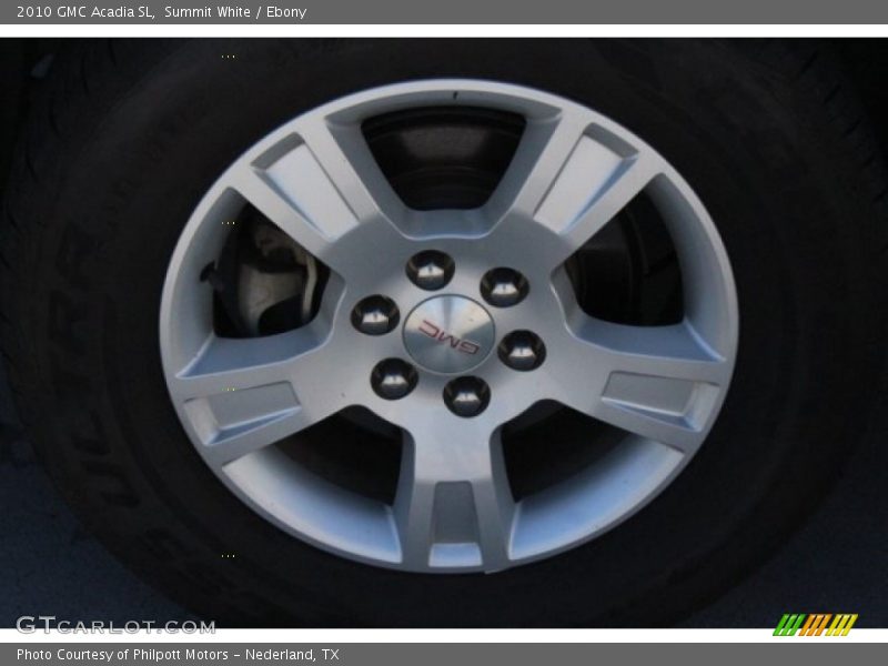 Summit White / Ebony 2010 GMC Acadia SL
