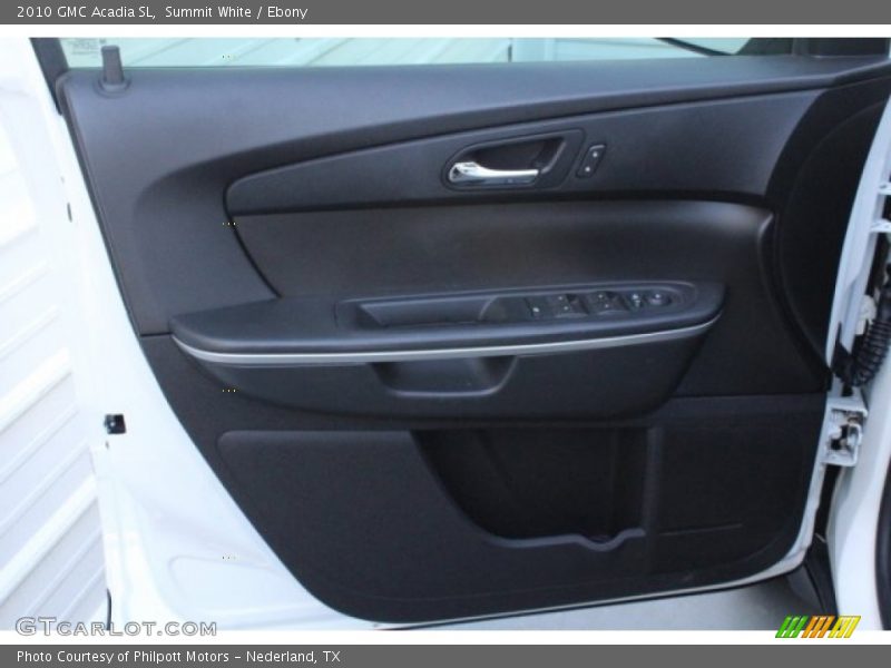 Summit White / Ebony 2010 GMC Acadia SL