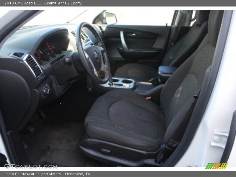 Summit White / Ebony 2010 GMC Acadia SL