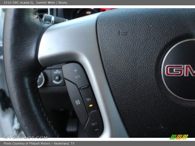 Summit White / Ebony 2010 GMC Acadia SL