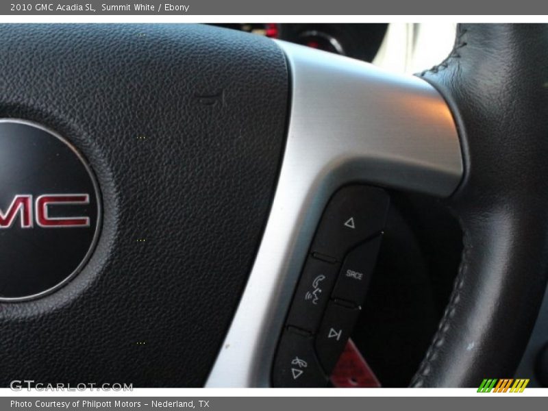 Summit White / Ebony 2010 GMC Acadia SL