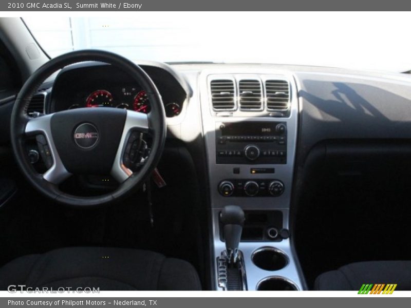Summit White / Ebony 2010 GMC Acadia SL