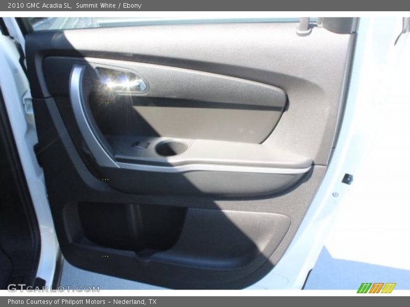 Summit White / Ebony 2010 GMC Acadia SL