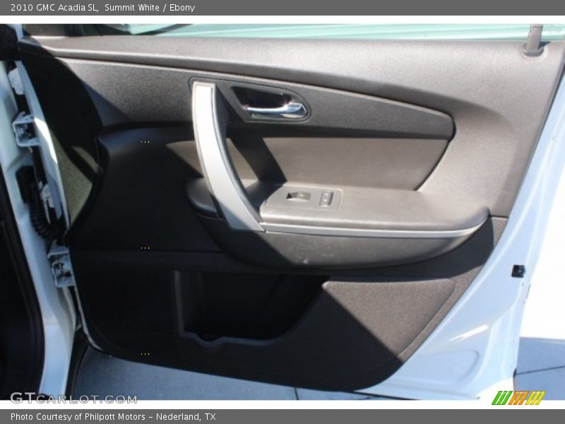 Summit White / Ebony 2010 GMC Acadia SL