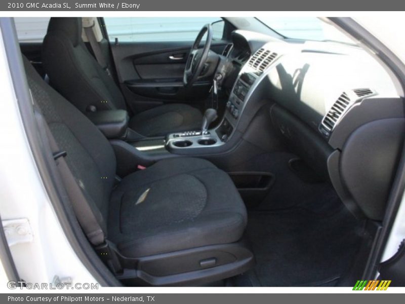 Summit White / Ebony 2010 GMC Acadia SL