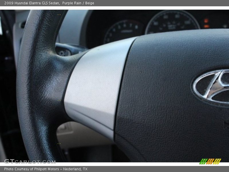 Purple Rain / Beige 2009 Hyundai Elantra GLS Sedan