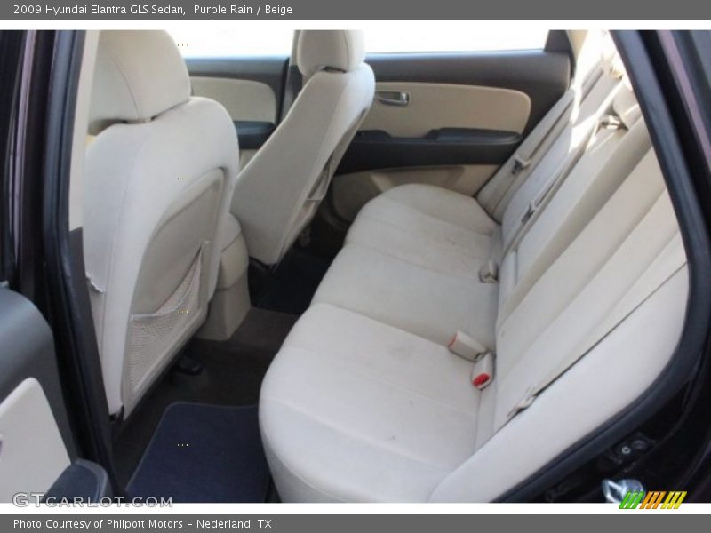 Purple Rain / Beige 2009 Hyundai Elantra GLS Sedan