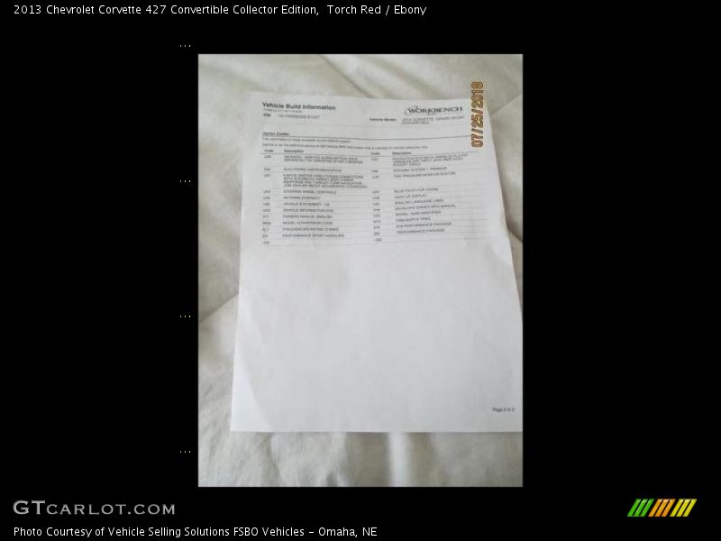 Torch Red / Ebony 2013 Chevrolet Corvette 427 Convertible Collector Edition