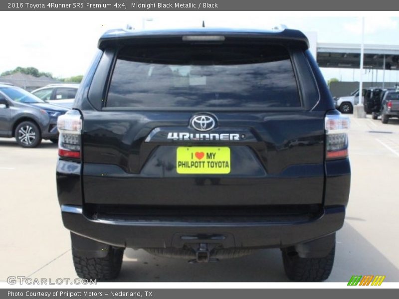 Midnight Black Metallic / Black 2016 Toyota 4Runner SR5 Premium 4x4