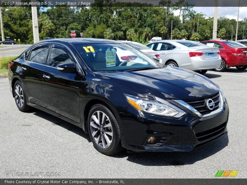 Super Black / Beige 2017 Nissan Altima 2.5 SL