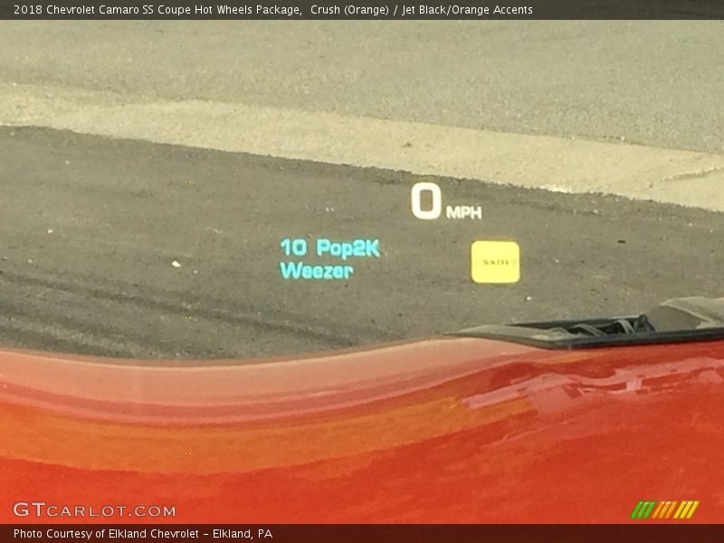 Crush (Orange) / Jet Black/Orange Accents 2018 Chevrolet Camaro SS Coupe Hot Wheels Package