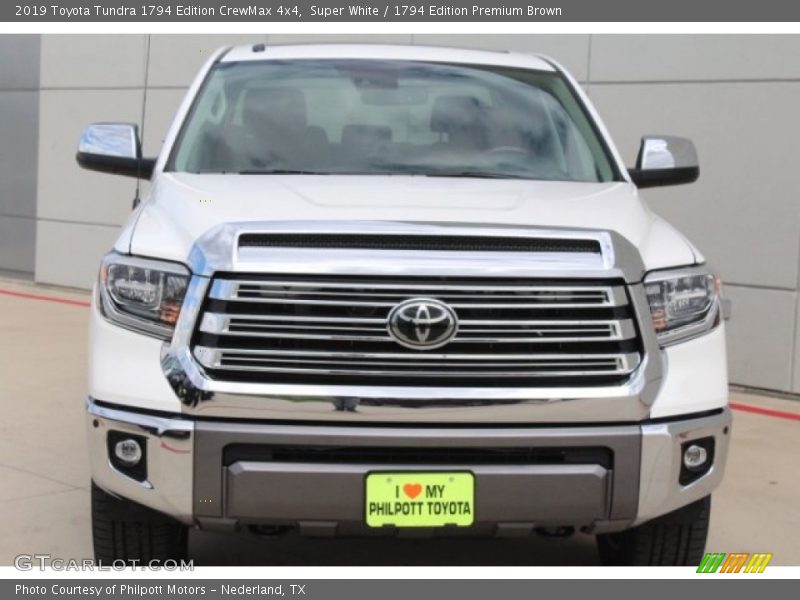 Super White / 1794 Edition Premium Brown 2019 Toyota Tundra 1794 Edition CrewMax 4x4