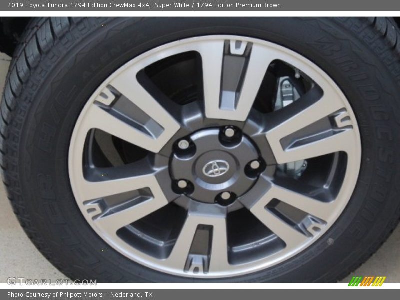 Super White / 1794 Edition Premium Brown 2019 Toyota Tundra 1794 Edition CrewMax 4x4