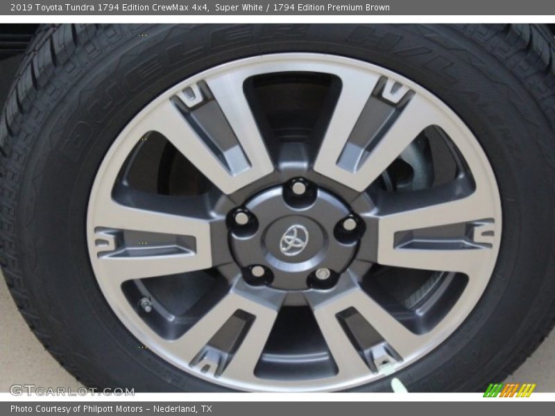 Super White / 1794 Edition Premium Brown 2019 Toyota Tundra 1794 Edition CrewMax 4x4