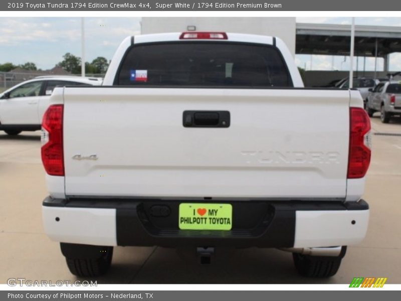 Super White / 1794 Edition Premium Brown 2019 Toyota Tundra 1794 Edition CrewMax 4x4