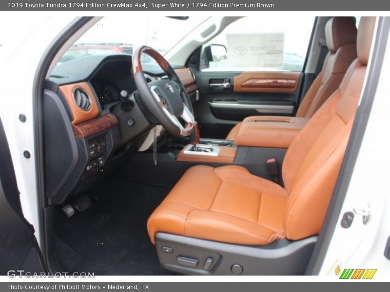 Front Seat of 2019 Tundra 1794 Edition CrewMax 4x4