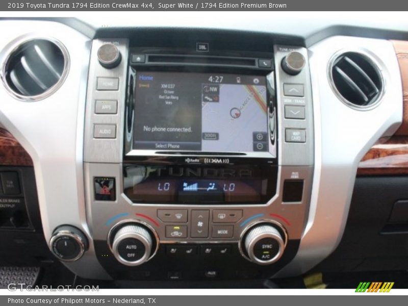 Super White / 1794 Edition Premium Brown 2019 Toyota Tundra 1794 Edition CrewMax 4x4