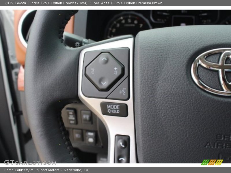 Super White / 1794 Edition Premium Brown 2019 Toyota Tundra 1794 Edition CrewMax 4x4
