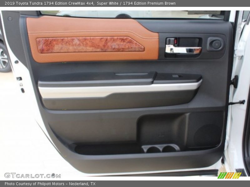 Super White / 1794 Edition Premium Brown 2019 Toyota Tundra 1794 Edition CrewMax 4x4