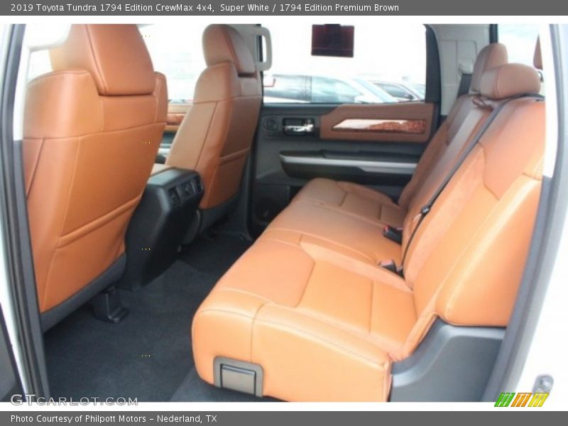 Super White / 1794 Edition Premium Brown 2019 Toyota Tundra 1794 Edition CrewMax 4x4