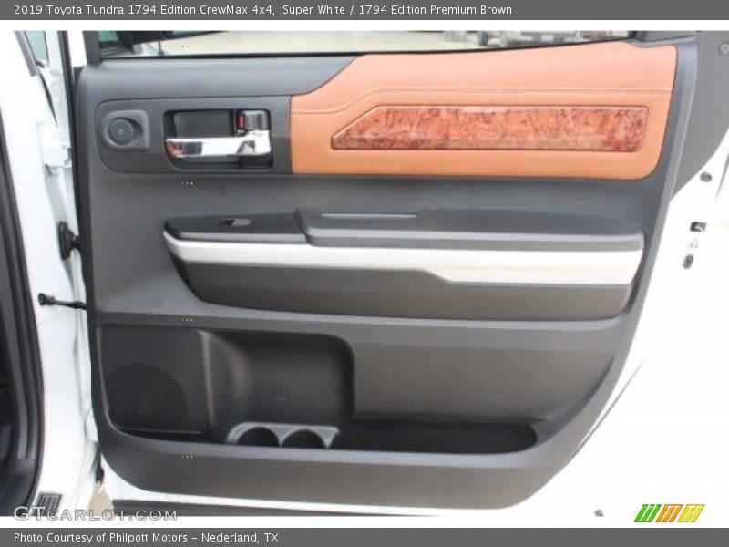 Super White / 1794 Edition Premium Brown 2019 Toyota Tundra 1794 Edition CrewMax 4x4
