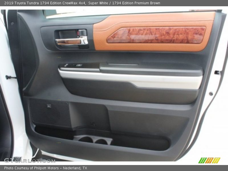 Super White / 1794 Edition Premium Brown 2019 Toyota Tundra 1794 Edition CrewMax 4x4