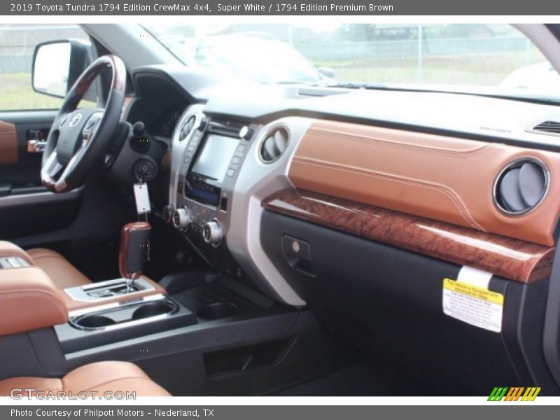 Super White / 1794 Edition Premium Brown 2019 Toyota Tundra 1794 Edition CrewMax 4x4