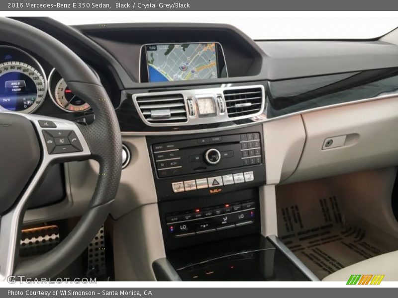 Black / Crystal Grey/Black 2016 Mercedes-Benz E 350 Sedan