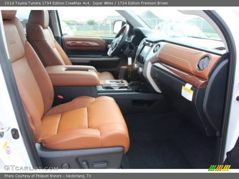 Super White / 1794 Edition Premium Brown 2019 Toyota Tundra 1794 Edition CrewMax 4x4