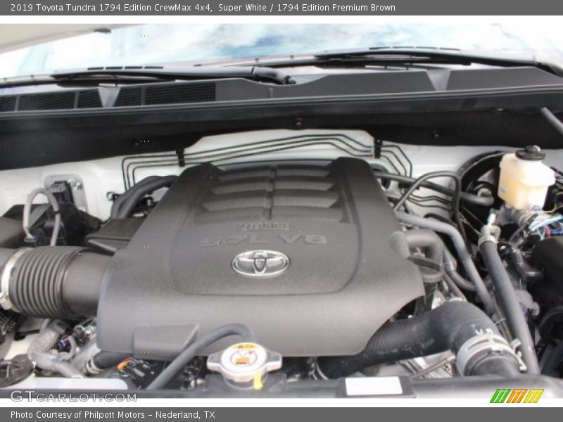 Super White / 1794 Edition Premium Brown 2019 Toyota Tundra 1794 Edition CrewMax 4x4