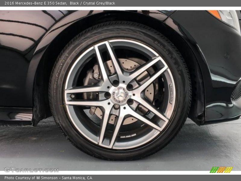 Black / Crystal Grey/Black 2016 Mercedes-Benz E 350 Sedan