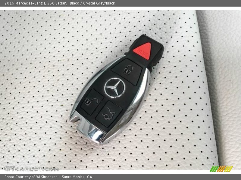 Black / Crystal Grey/Black 2016 Mercedes-Benz E 350 Sedan