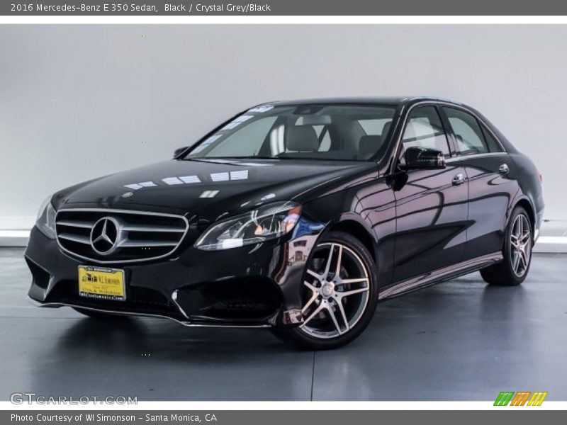 Black / Crystal Grey/Black 2016 Mercedes-Benz E 350 Sedan