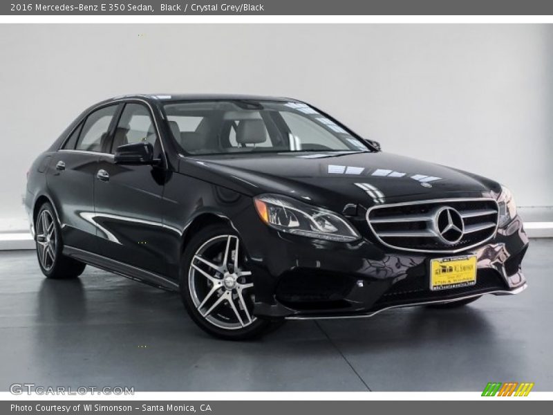 Black / Crystal Grey/Black 2016 Mercedes-Benz E 350 Sedan