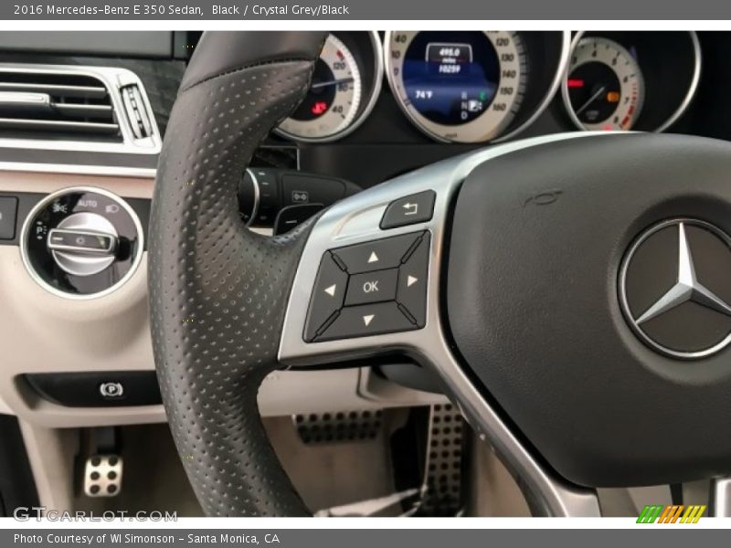 Black / Crystal Grey/Black 2016 Mercedes-Benz E 350 Sedan