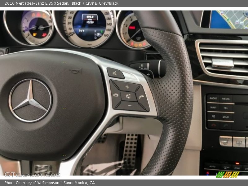 Black / Crystal Grey/Black 2016 Mercedes-Benz E 350 Sedan