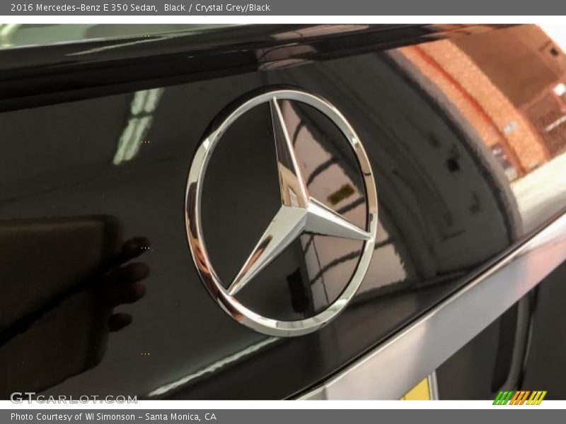 Black / Crystal Grey/Black 2016 Mercedes-Benz E 350 Sedan