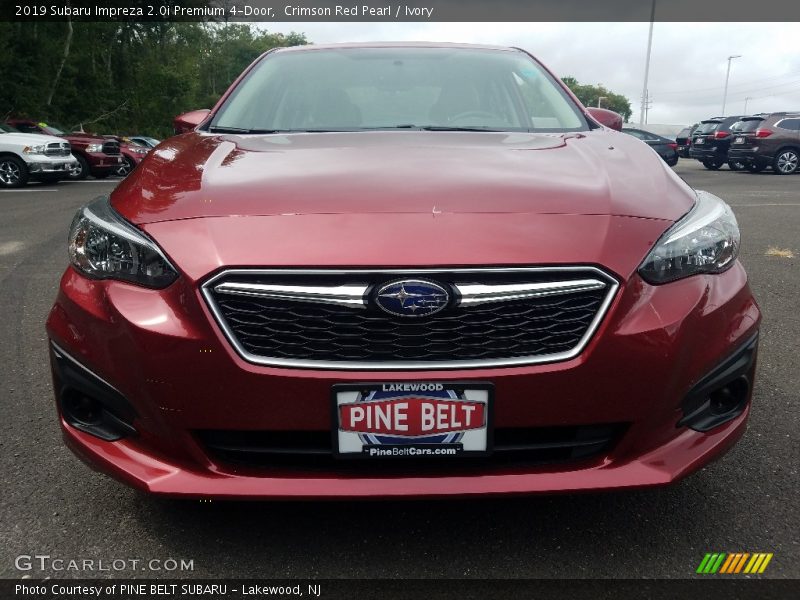 Crimson Red Pearl / Ivory 2019 Subaru Impreza 2.0i Premium 4-Door